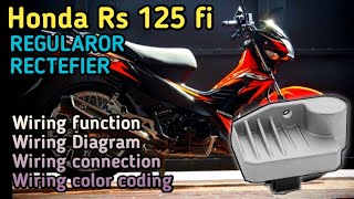 Xrm 125 fi  Rs 125 fi Regulator rectefier wiring connection and diagram Tagalog tutorial [upl. by Leirol]