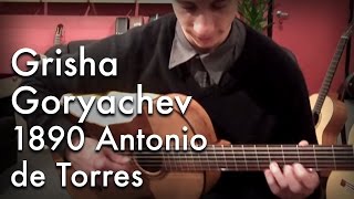 Grisha Goryachev experiences a real 1890 Torres guitar [upl. by Llenyaj]