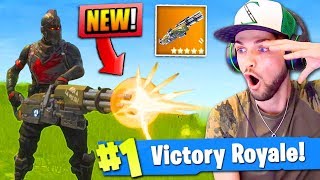 NEW MINIGUN GAMEPLAY in Fortnite Battle Royale LEGENDARY [upl. by Lesser]