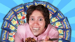 Opening 30 Exclusive Pokemon Cereal Booster Packs [upl. by Aihsekan379]