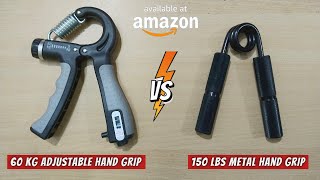 68KG Metal vs 60Kg Adjustable HAND GRIPPER Which to buy  👏Get Veins fast [upl. by Zanahs]