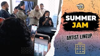 HOT 97 Takes Over Edge At Hudson Yards To Announce Summer Jam 2024 Lineup [upl. by Amaerd]