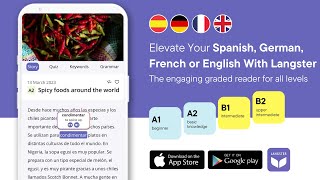 1 App to Learn Languages 🇪🇸 🇫🇷 🇩🇪 🇺🇸  Langster [upl. by Ertnom]