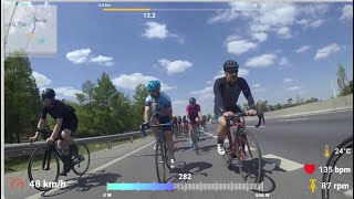 Peloton del mediodia Acceso Oeste Camara trasera Garmin ituzaingo Rodriguez [upl. by Learrsi]