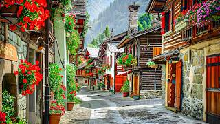 Grimentz  BEST Swiss Villages 🇨🇭 Switzerland 4K [upl. by Malet2]