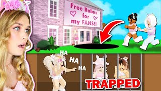 I Built A TRAP To TRICK MY FANS In Bloxburg Roblox [upl. by Etnoid864]