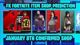 January 8th 2023 Fortnite Item Shop CONFIRMED  Fortnite Early Item Shop Prediction January 8th [upl. by Munson]