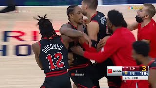 DeMar DeRozan shocks entire world with onelegged 3 at the buzzer to win it for the Bulls [upl. by Jacquetta625]