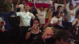 Real Madrid fans celebrate our derby win by doing the mannequin challenge [upl. by Christabel]