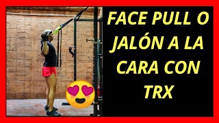 Face Pull o Jalón a la Cara con Correas de Suspensión o TRX [upl. by Acherman]