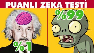 Puanlı Süper Hızlı Zeka Testi 8 dakika [upl. by Hollerman]