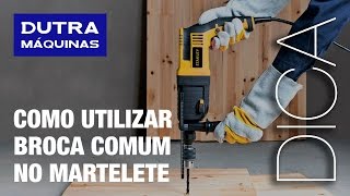 Dica Como Utilizar Broca Comum no Martelete com Encaixe SDSPLUS [upl. by Welcy786]