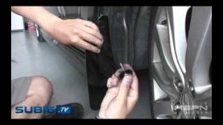 Rally Armor UR Mudflap Install  2008 Subaru WRX [upl. by Yrahk]