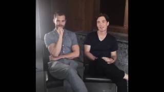 Jamie Dornan amp Cillian Murphy answer some lighter questions [upl. by Tenahs430]