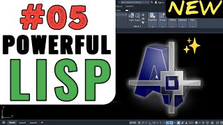 quot05 Powerful AutoCAD LISP Routines  CAD Tutorialsquot [upl. by Susi305]