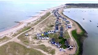 Birds eye view Mudeford quay and Hengistbury head [upl. by Damicke]