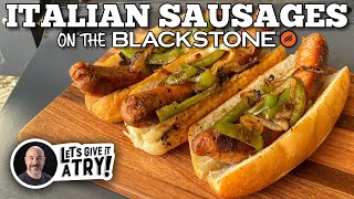 Todd Tovens Italian Sausage Sandwiches  Blackstone Griddles [upl. by Salomone]