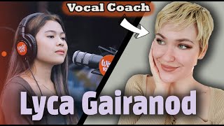 LYCA GAIRANOD  Kabilang Buhay LIVE on Wish 1075 Bus  Vocal Coach amp Professional Singer Reaction [upl. by Lleda]