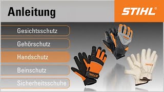 Die Schutzausstattung für das Bedienen von STIHL Motorsensen [upl. by Ivanna]