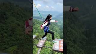 Funny And Exciting CollectionBungee Jumping With Rope In Beautiful Placefunny bungee [upl. by Ahseal367]