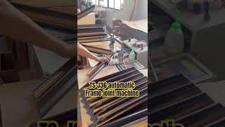 TSJ36 frame underpinner vnailer  v nails joiner  frame joint machine  photoframe woodworking [upl. by Orecic57]