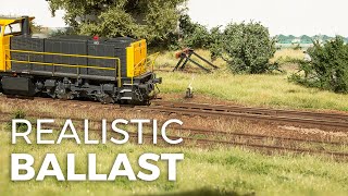 Modelling realistic ballast  model scenery tutorial 1 [upl. by Kcub]