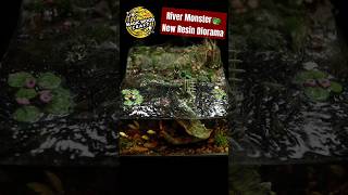 New Resin Diorama  River Monster 🤗 Polymer Clay  Miniature Art diorama art miniature [upl. by Eiramanin]