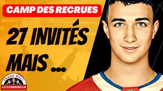 Canadiens Liste des invités au camp des recrues [upl. by Enninaej608]