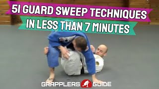 51 BJJ Guard Sweeps in Less Than 7 Minutes  Jason Scully [upl. by Erdnaed520]