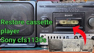 Restore cassette player Sony cfs 1130s [upl. by Aryt]