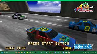 PC ARCADE  SEGA RACING CLASSIC 2560x 1440 UPSCALE ADDED ALL TRACKS HORNET AT  TIME ATTACK 2023 [upl. by Netsrijk]