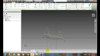 Inventor 0237 Drawing a Spline by Specifying Control Vertices [upl. by Brandon]