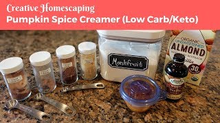 Pumpkin Spice Creamer  Low CarbKeto Friendly amp Dairy Free [upl. by Rosanne]