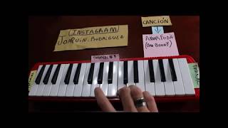 Como tocar AMORFODA de Bad bunny Melodica Tutoriales [upl. by Merissa579]