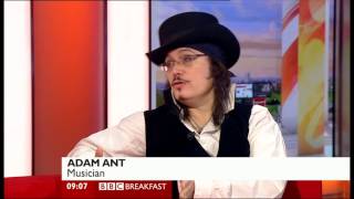 Adam Ant interview Adam Ant is The BlueBlack Hussar In Marrying The Gunners Daughter [upl. by Salesin494]