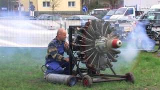 Two 9 Cylinder Radial Engines  Start and Run  Sternmotor [upl. by Marlene]