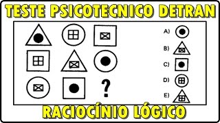 10 QUESTÕESTESTE PSICOTÉCNICO DO DETRAN  PRIMEIRA CNH [upl. by Harret]