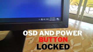 VIEW SONIC MONITOR OSD AND POWER BUTTON LOCKED 22quot [upl. by Ysus]