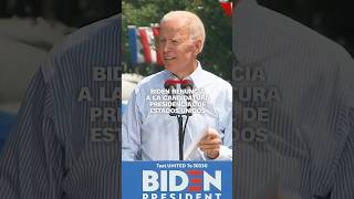 Biden renuncia a la candidatura presidencial de Estados Unidos [upl. by Merell]