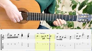 Oginski Polonaise guitar Notes Tabs Chords [upl. by Tymon553]