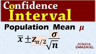 STATISTICS I How To Construct A 95 Confidence Interval For The Population Mean [upl. by Huberto]