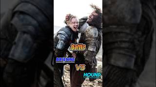 FIERCE BATLLE Brienne vs Hound gameofthrones dragon houseofthedragon got gameofthrones [upl. by Delorenzo]