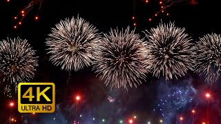 Colorful Firework and Light Show with Sounds Screensaver 4K UltraHD 60p [upl. by Loughlin]