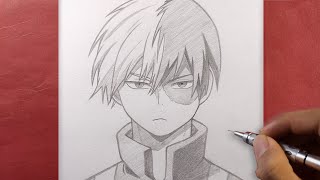 How to Draw Todoroki Shouto  Boku no Hero Academia [upl. by Mcroberts]