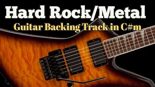 Guitar Backing Track  Hard RockMetal in Cm [upl. by Arerrac311]