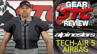 Alpinestars TechAir 5 Airbag Vest Deployment amp Review  Sportbike Track Gear [upl. by Naig]