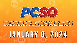 P607M Jackpot Grand Lotto 655 2D 3D 6D and Lotto 642  January 6 2024 [upl. by Hagar516]