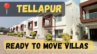 Villas For Sale In Tellapur  Ready To Move  Triplex Villas in Hyderabad hyderabad tellapur [upl. by Analaf]