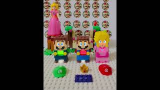 Lego Mario and Lego Peach Exchange their power suit 229 shorts toys trending fyp [upl. by Yleek]