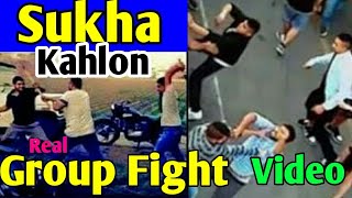 Sukha Kahlon Real FIGHT Video Velly Jatt Kahlwa Group [upl. by Ahsirtal724]